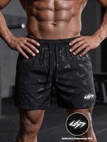 GymBeat Men's Drawstring Waist Casual Versatile Daily Travel Sports Shorts - Multicolor - View 1