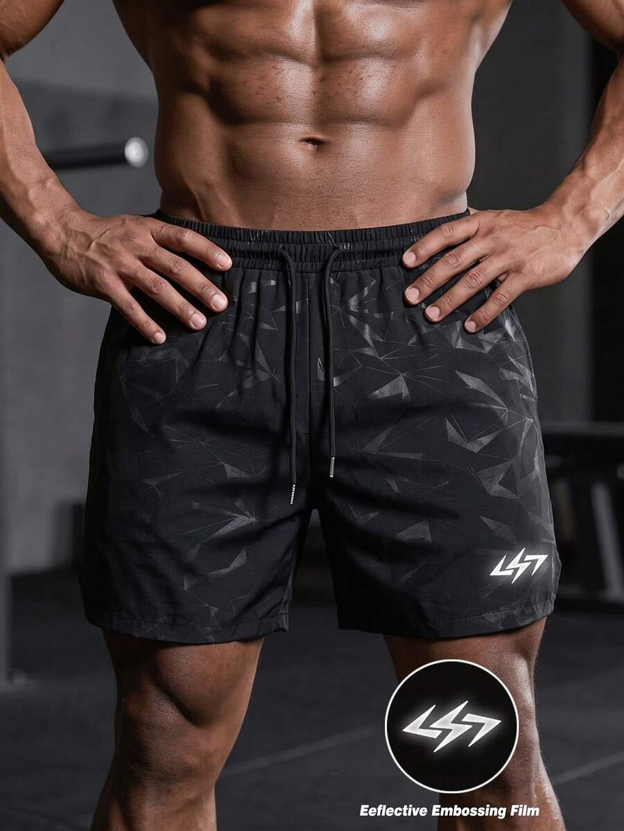 GymBeat Men's Drawstring Waist Casual Versatile Daily Travel Sports Shorts - Multicolor - View 1