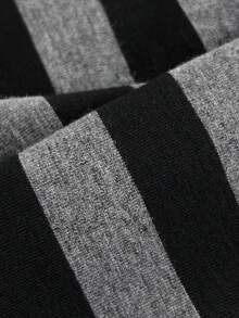Elamini Women's Summer Vintage Sexy Casual Fashion Versatile Party Clubbing Daily Streetwear Black And White Striped Striped Fabric Patchwork Low Waist Shorts - Multicolor - View 7