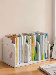 1 Desktop Storage Rack, Office File Rack, Dormitory Simple Bookshelf, Desktop Textbook Classification Rack, File Storage Rack, Bookshelf Gift - White - View 11