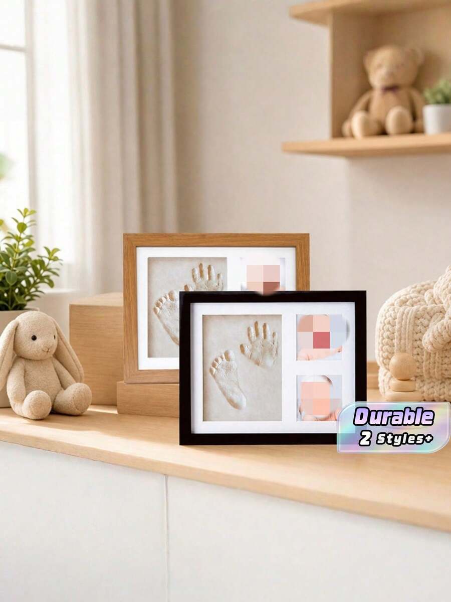 1 buah Bingkai Foto Jejak Kaki Hewan Peliharaan DIY, Set Kenang-kenangan Jejak Kaki Anjing, Kucing & Hewan Peliharaan Lainnya dengan Bingkai dan Cetakan Tanah Liat Jejak Kaki, Set Hadiah Kenang-kenangan Jejak Kaki Hewan Peliharaan - Beraneka warna - View 1