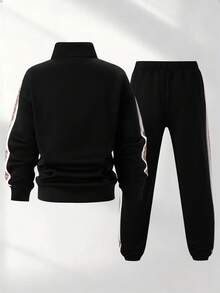 SHEIN Loose Comfortable Long Sleeve Hoodie Set, Suitable For Autumn/Winter - Multicolor - View 2