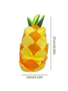PETSIN Fruit Plush Dog Toy Set, Squeaky Interactive Dog Toys For Small Medium Dogs, Dragon Fruit & Pineapple Puppy Chew Toys, Soft Durable Pet Toys For Indoor Play - Multicolor - View 7