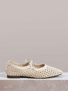 Styleloop Women's Buckle Design Daily Travel Versatile Fashion Flat Shoes - rice apricot - View 2