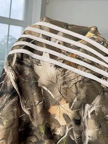 SHEIN EZwear 大尺碼女款枝條印花圓領上衣與寬腿褲休閒兩件套 - 彩色 - 查看 6