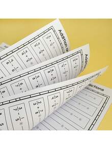 1 pieza Cuaderno de trabajo básico de fracciones para niños, educación preescolar para aprender sobre fracciones de manera superficial a profunda de una manera interesante. Pared de fracciones, gráfico de fracciones, eje de fracciones, comparación de tamaño de fracciones, varias formas de comprensión de fracciones, ejercicios de suma y resta de fracciones, es un muy buen libro de herramienta de aprendizaje de matemáticas para niños. - Multicolor - Ver 10