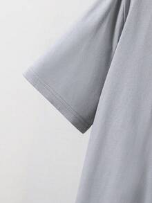 SHEIN 青少年男孩 2件組休閒字母印花圓領套頭上衣套裝，適合夏季、運動、跑步、戶外 - 彩色 - 查看 7