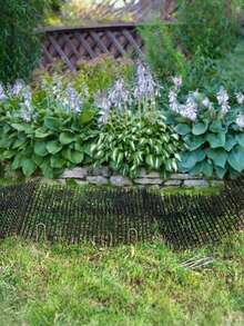 12pcs Anti-Cat Deterrent Spikes - Plastic Cat Repelling Thorn Net With Barbed Wire Design, Suitable For Cat, Indoor/Outdoor Use, Black, Pet Product | Modular Nail Bar | Easy Installation - multicolor - View 7