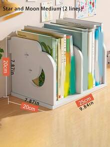 1 Desktop Storage Rack, Office File Rack, Dormitory Simple Bookshelf, Desktop Textbook Classification Rack, File Storage Rack, Bookshelf Gift - White - View 15
