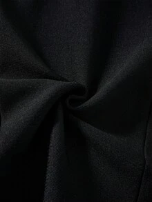 Nuvra Women's Lace Trim Black Sexy Waist Cinched Long Evening Dress - Black - View 10
