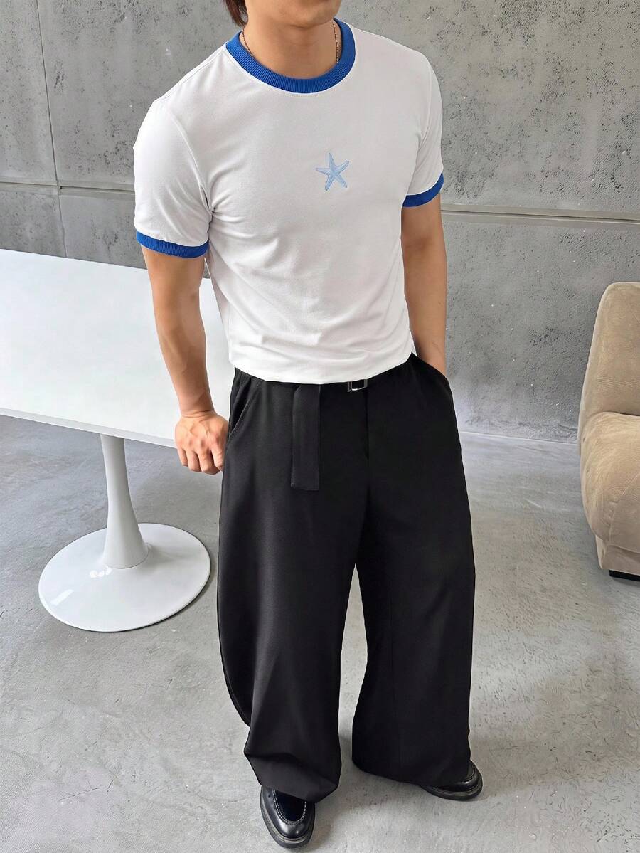 ESTAVOR 男士 2026 世界盃 T 恤,休閒寬鬆版型短袖拼接圖案 T 恤,經典配色足球球衣,透氣不悶汗,訓練、比賽與球迷支持的首選,中性款,2026 足球球衣,球迷禮物,球迷服飾 - 白色 - 查看 1