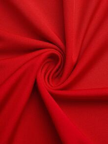 FleurLily Plus Size Summer Casual 1920 Vintage Sexy Solid Color Petal Sleeve T-Shirt Tea Party Going Out Party Red - Red - View 3