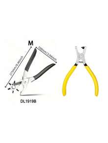 1pc Universal Handheld Belt Punch Tool For Belts, Shoelaces, Watch Straps, Men's Valentine's Day, Valentine's Day Wedding, Birthday, Pliers, Tools, Binder Clips - Yellow - View 16