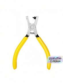 1pc Universal Handheld Belt Punch Tool For Belts, Shoelaces, Watch Straps, Men's Valentine's Day, Valentine's Day Wedding, Birthday, Pliers, Tools, Binder Clips - Yellow - View 14