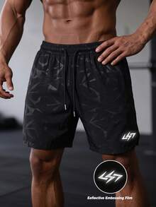 GymBeat Men's Drawstring Waist Casual Versatile Daily Travel Sports Shorts - Multicolor - View 3