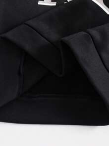 SHEIN 兒童 2 件組大童男孩休閒字母圖案簡約長袖連帽衛衣套裝，適合秋冬日常穿著、運動、外出、學校、派對、節慶、拍照 - 黑色 - 查看 9
