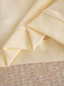 SHEIN Playful Pals 女嬰秋季兩件套，3D花卉刺繡套頭衛衣 + 粉色針織內搭褲，柔軟可愛套裝 - 粉色 - 查看 5