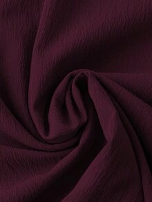 EMERY ROSE Vestido sin mangas de unicolor con encaje calado para mujer de talla grande - Rojo violeta - Ver 7