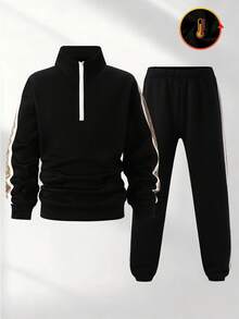 SHEIN Loose Comfortable Long Sleeve Hoodie Set, Suitable For Autumn/Winter - Multicolor - View 6