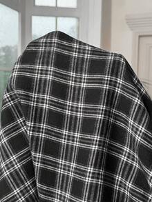 SHEIN EZwear 大尺碼女款格紋抽繩腰休閒百搭日常外出長褲 - 彩色 - 查看 6