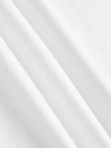 SHEIN SXY 女款 95% 棉黑白蝴蝶結七分內搭褲；運動/瑜珈；商務休閒；辦公室；四季適用； - 彩色 - 查看 7