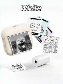 Teckwe OBOVAY 1pc Student Learning Portable Mini Pocket Printer, Home Small Photo Label Printer, Wireless High-Printer, Home Small Photo Label Printer, Wireless Hig…Definition Printing, Clear Content, Compact And Convenient, Instant Capture,1200mAh - Multicolor - View 9