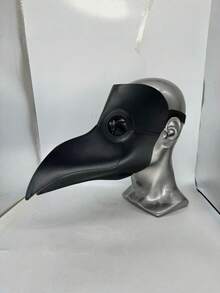 黑色萬聖節鳥喙面具，熱門蒸汽龐克瘟疫醫生鳥喙面具 - 查看 5