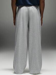 Sport MetroGents Men's Elastic Waist Drawstring Casual Versatile Daily Sports Pants - Grey - View 2