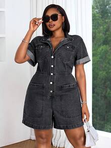Slaydiva Summer Outfits For Women Plus Size Dress - Grey - View 4