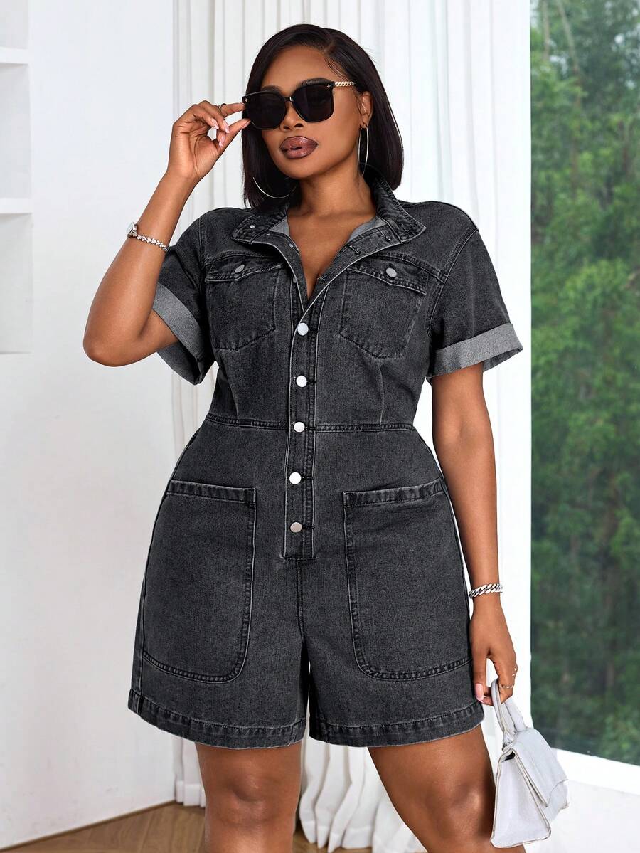 Slaydiva Summer Outfits For Women Plus Size Dress - Grey - View 1