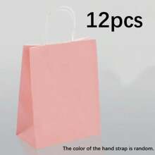 6/12 Pcs Thickened  Kraft Paper Bags, Small Size, Universal Bags For Gift Wrapping & Shopping, Suitable For Mother's Day And All Festivals - View 11