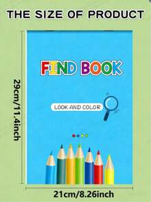 POKOJA LAND 1000+ Pictures, 32-Page Find And Color Activity Book | Fun Focus And Attention Workbook, Educational Early Learning Tool For Home And School Use, Printed On Paper - Multicolor - View 7