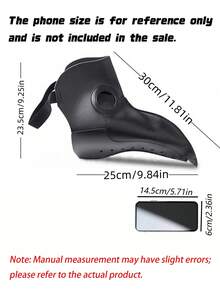 黑色萬聖節鳥喙面具，熱門蒸汽龐克瘟疫醫生鳥喙面具 - 查看 4