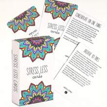 MINKOJA Stress Less Cards - 50 Mindfulness & Meditation Exercises - Helps Relieve Stress And Anxiety - The Original Deck Board Games, Games, Card Games, Games, Board Games, Card Games, Games, Board Games, Card Games,Games,Board Games,Card Games - Multicolor - View 6