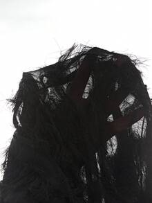 AXEPEAK Men's Plus Size Autumn Fashion Fringe Jacket - Black - View 5