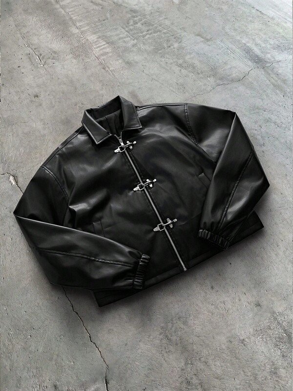AXEPEAK Fashionable Versatile Lapel Long Sleeve Men's Jacket