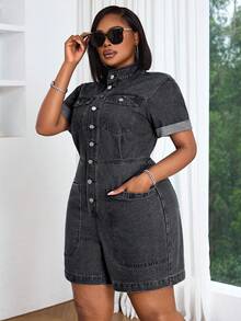 Slaydiva Summer Outfits For Women Plus Size Dress - Grey - View 3