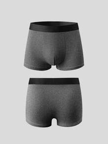 Manfinity Underwear&Sleepwear Basics Paquete de 3 calzoncillos tipo bóxer casuales de uso diario con diseño de bloques de color para hombres - Multicolor - Ver 6
