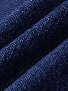 GlowEve CURVE Plus Size Fashion Lace Patchwork Button Pocket Casual Denim Jeans - Dark Wash - View 6