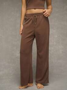 Esseday Women Lounge Sets Dasi Depan Plain - Chocolate Brown - View 6