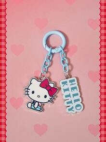 HELLO KITTY AND FRIENDS | SHEIN 1個藍色可愛鑰匙圈配件吊飾 包包吊飾 耳機吊飾 - 彩色 - 查看 1
