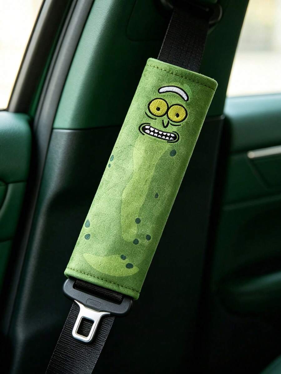 Rick and Morty X SHEIN Car Seat Belt Shoulder Cover, Soft Anti-Strangle Comfortable Model, Car Shoulder Pad, Universal Four-Season Use, Car Shoulder Products - RM - View 1