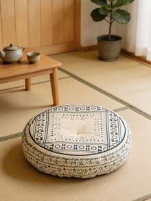 Bohemian Style Thick Round Tatami Seat Cushion Sofa Back Pillow Multifunctional Meditation Kneeling Pad - Multicolor - View 4