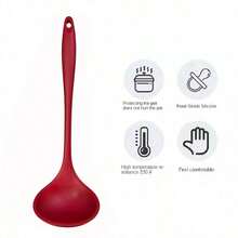 A Full Integrated Silicone Spoon, A Large Spoon Resistant To High Temperatures, A Non-Stick Soup Spoon, Available In Stock - Multicolor - View 15