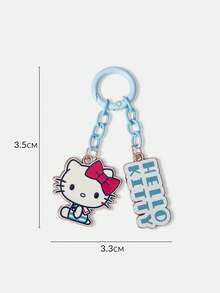HELLO KITTY AND FRIENDS | SHEIN 1個藍色可愛鑰匙圈配件吊飾 包包吊飾 耳機吊飾 - 彩色 - 查看 6