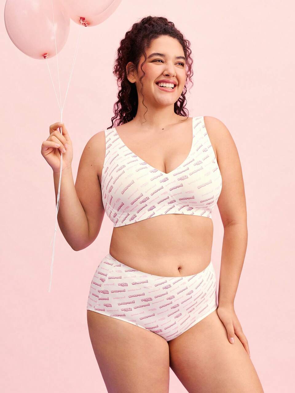 SCOOBY-DOO X LUVLETTE Plus Dream Curve 2ndSkin Wireless Seamless Plunge Lounge Bra