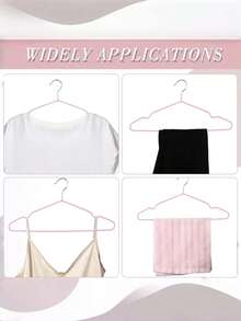 40 Adult Non-Slip Coated Hangers, Lightweight And Luxurious Household Wardrobe Hangers, Suitable For Shirts And Pants, Spring, Minimalist, Summer Tops, Non-Slip Plastic-Dipped Hangers, Morandi Colors, For Home Use - Pink - View 5