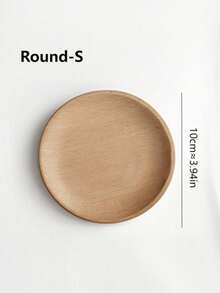 1pc Creative Nordic Simple Beechwood Tray, Tabletop Aroma Candle Holder, Wooden Plate For Entryway, Keys, Jewelry Storage Valentine Day - Multicolor - View 7