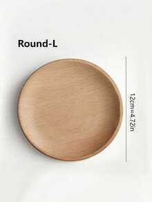 1pc Creative Nordic Simple Beechwood Tray, Tabletop Aroma Candle Holder, Wooden Plate For Entryway, Keys, Jewelry Storage Valentine Day - Multicolor - View 9