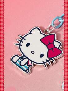 HELLO KITTY AND FRIENDS | SHEIN 1個藍色可愛鑰匙圈配件吊飾 包包吊飾 耳機吊飾 - 彩色 - 查看 2